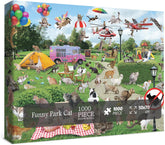Funny Park Cat Jigsaw Puzzle 1000 Pieces